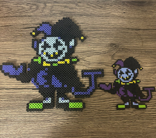 Perler bead Jevil from Deltarune