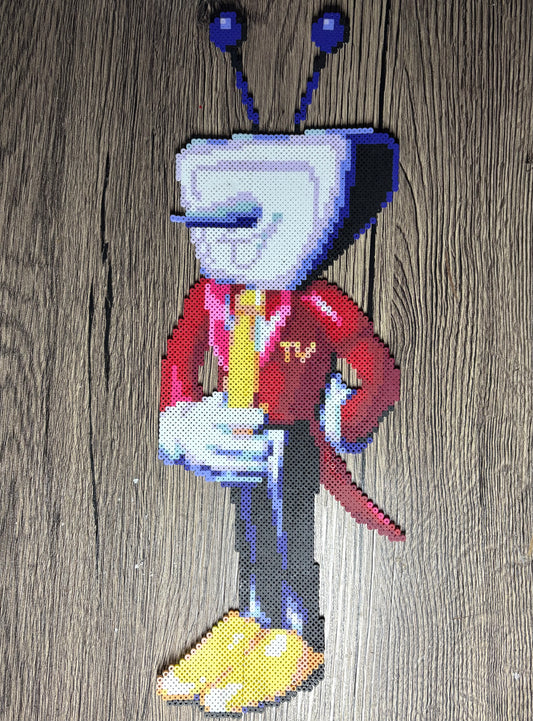 Tenna from Deltarune Perler