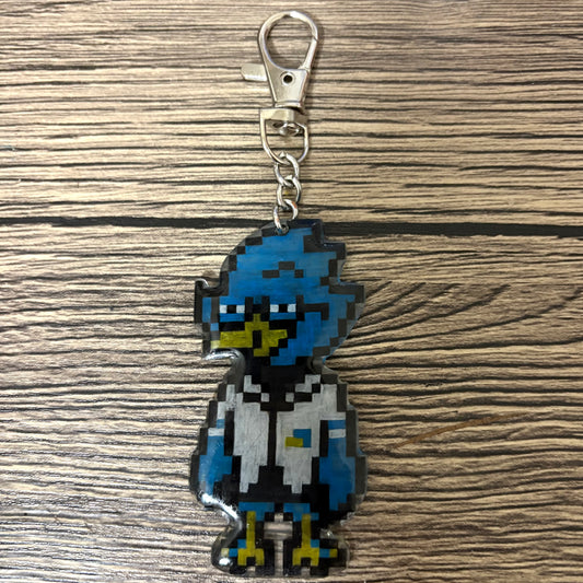 Berdly from Deltarune keychain