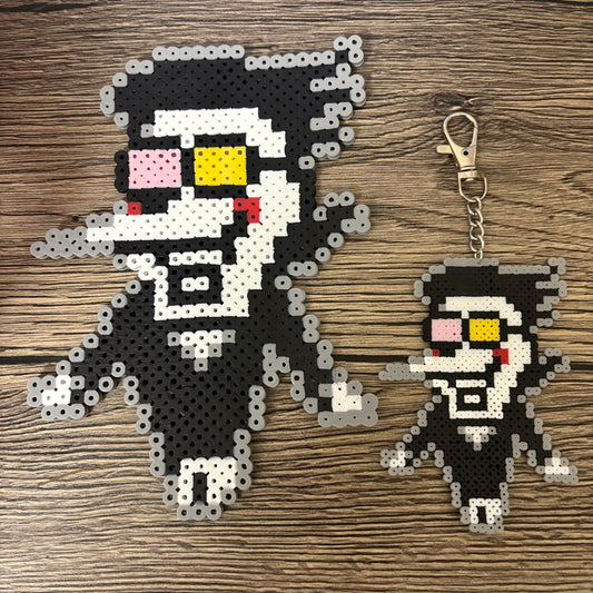 perler bead Spamton from Deltarune