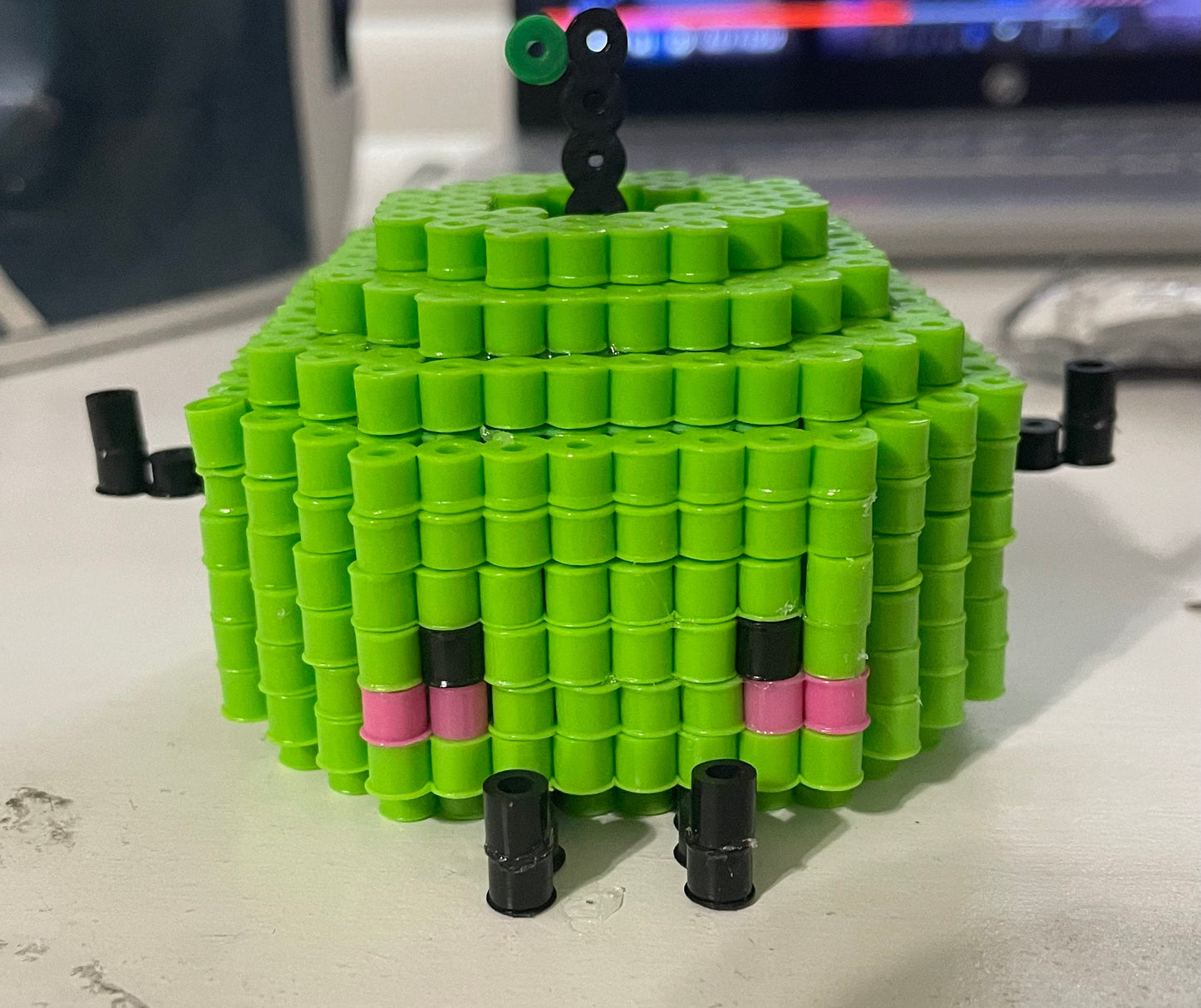 3D perler bead Stardew valley junimo