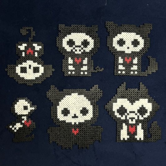 Small Skeleton animal perlers