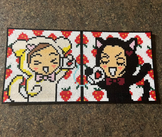 Nana and Hachi Perler
