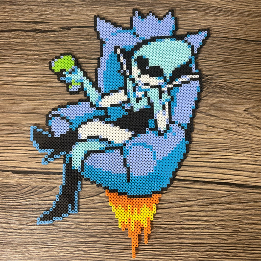 Perler bead Queen from Deltarune