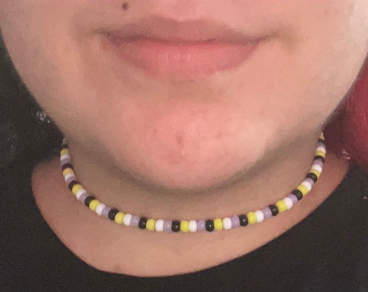 Beaded necklace/choker