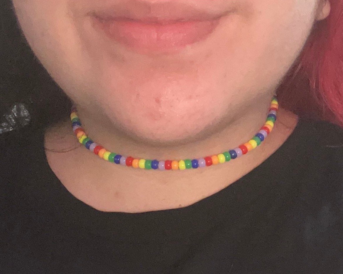 Beaded necklace/choker