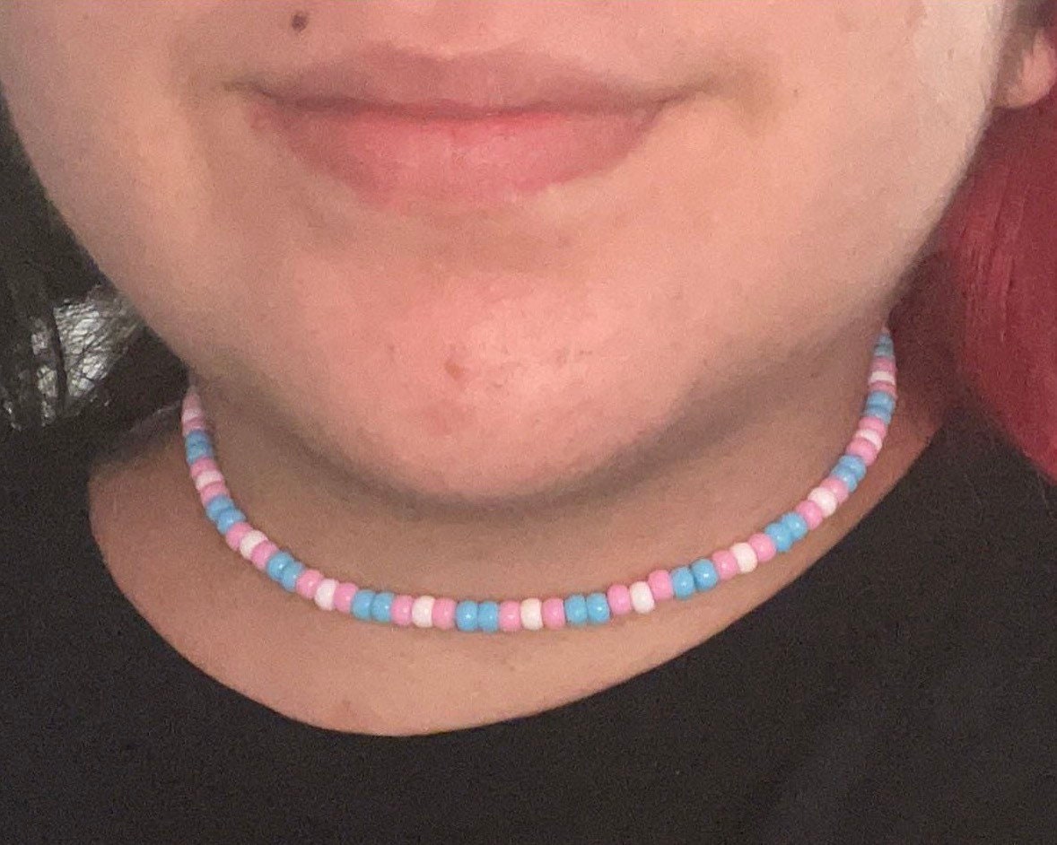 Beaded necklace/choker