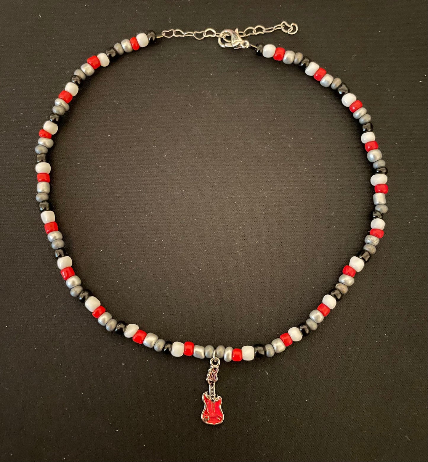 Stranger Things Eddie Munson adjustable beaded necklace
