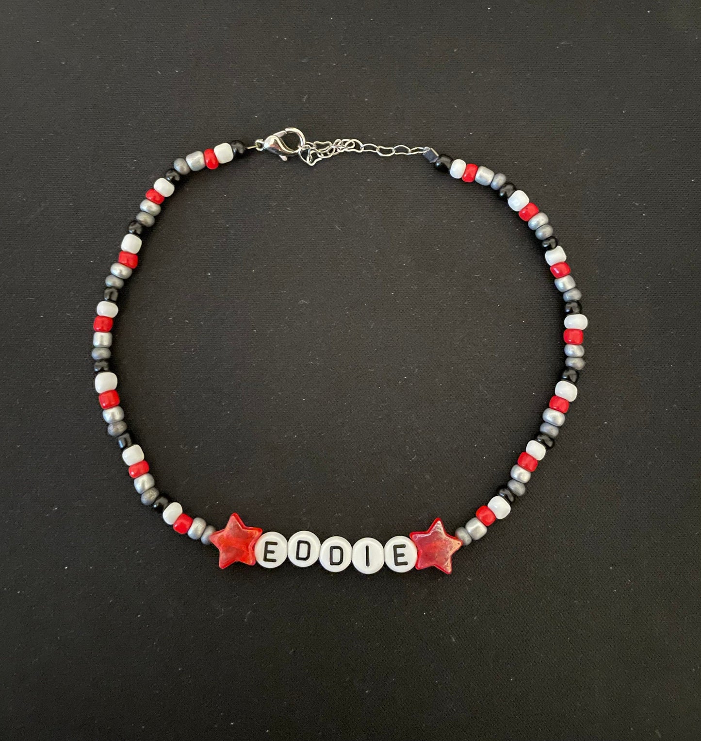 Stranger Things Eddie Munson adjustable beaded necklace