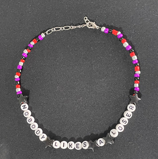 fnaf Security Breach Roxanne Wolf beaded necklace