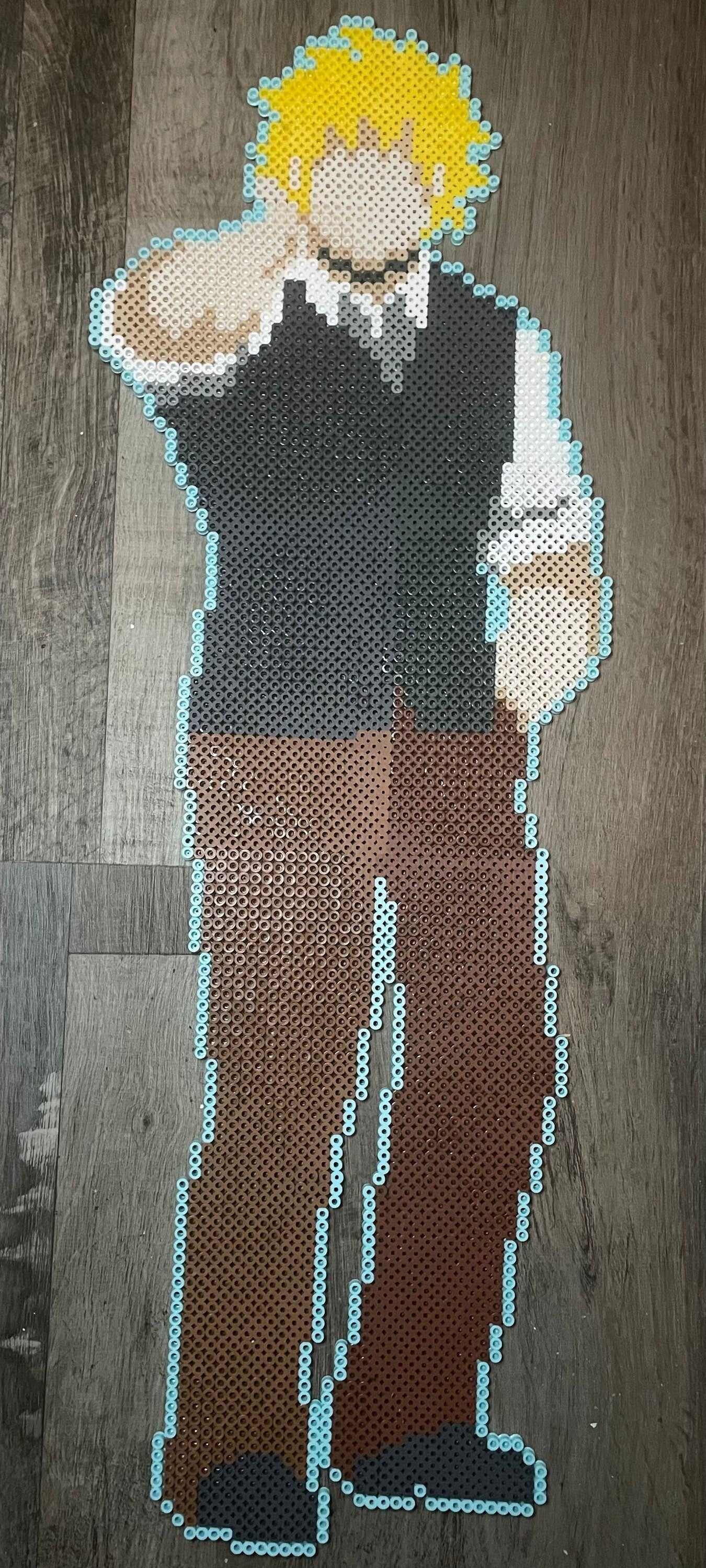 2ft Perler bead Keiji Shinogi from Your Turn to Die