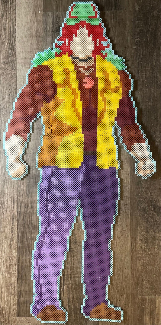 2ft Perler bead Q-taro Burgerberg from Your Turn to Die