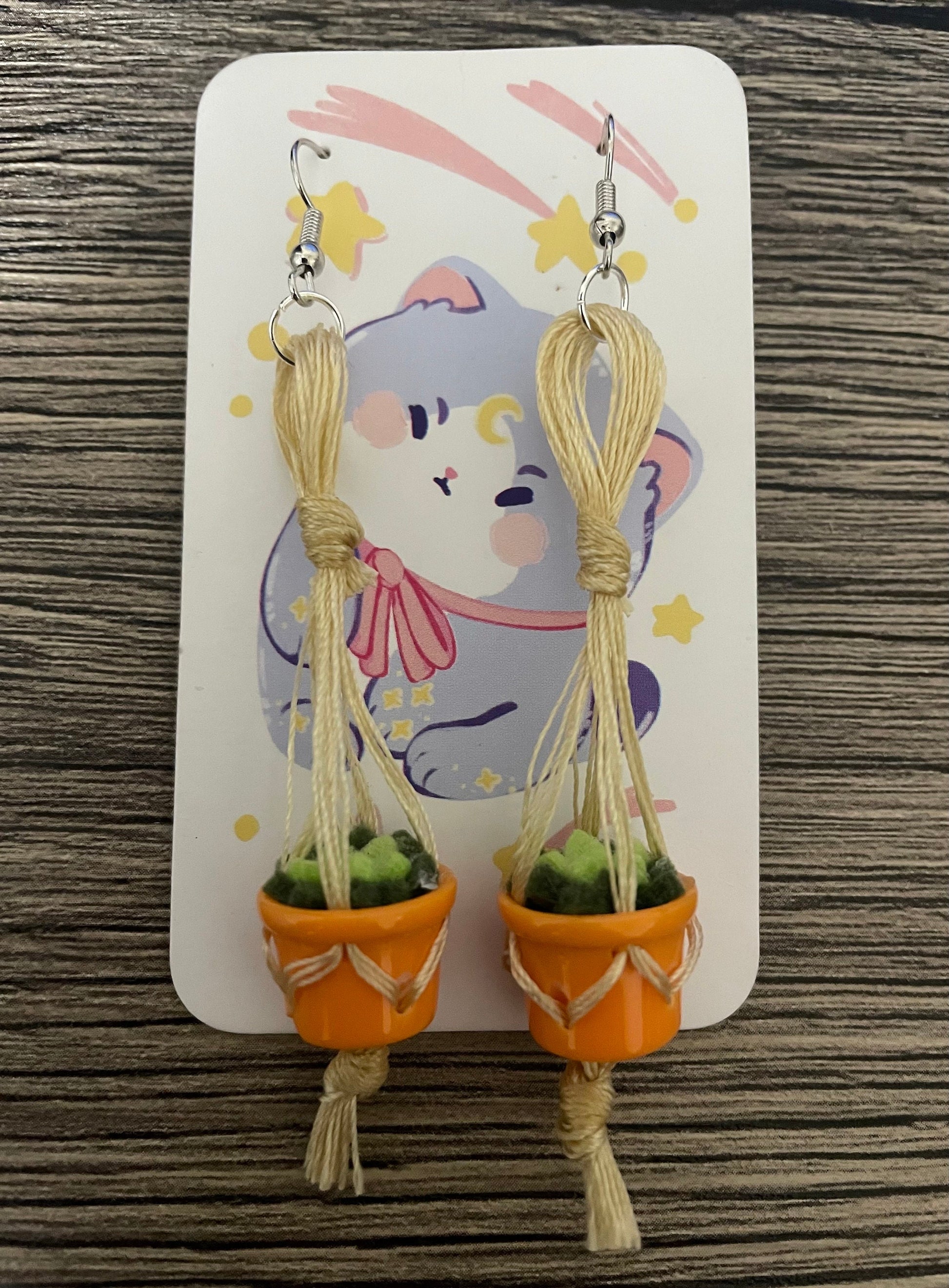 hanging succulent earrings nickel free hanging succulent earrings